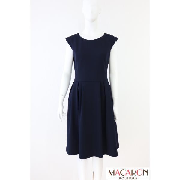 ルネ rene ワンピース　　38 Rene 紺 フレアーワンピース 38 ルネ ワンピース 38 美品】Reneルネ