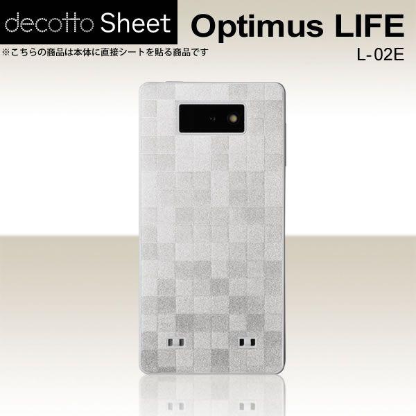 Optimus LIFE L-02E  ��p �f�R �V�[�g decotto ���� �y �X�N�G�A�p�[�� ���z