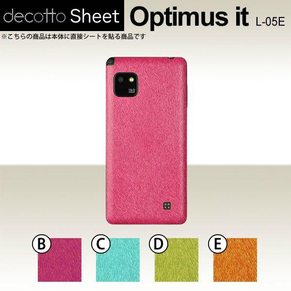 Optimus it L-05E  ��p �f�R �V�[�g decotto ���� �y �A�j�}���V�[�g ���z