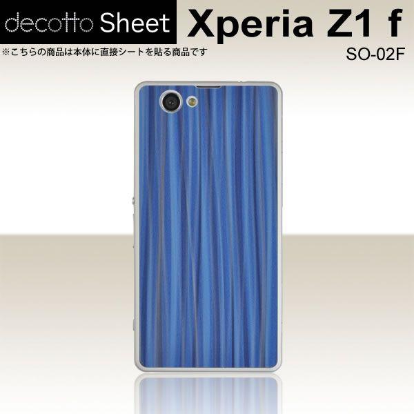 Xperia Z1 f SO-02F ��p �f�R �V�[�g decotto ���� �y�X�p�C�����u���[���z