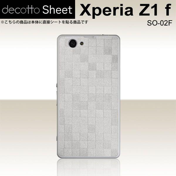 Xperia Z1 f SO-02F ��p �f�R �V�[�g decotto ���� �y�X�N�G�A�p�[�����z