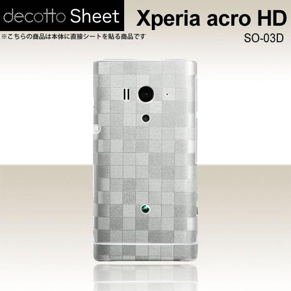 Xperia acro HD SO-03D  ��p �f�R �V�[�g decotto ���� �y �X�N�G�A�p�[�� ���z