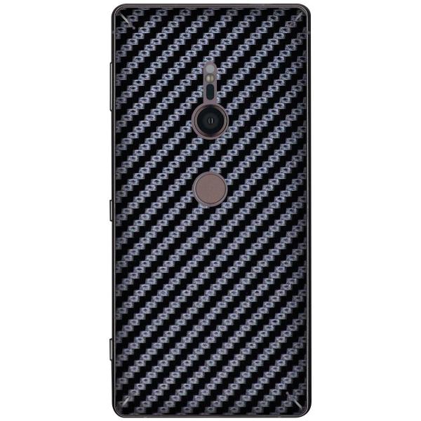 Xperia XZ2 SO-03K SOV37 702SO ��p �f�R �V�[�g decotto ���ʑΉ� �u���b�N�J�[�{���i������j�� �X�L���V�[��