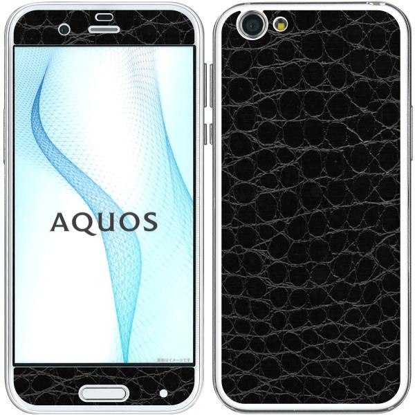 AQUOS R SH-03J / SHV39 / 604SH ��p �f�R �V�[�g decotto �\�ʁE���ʑΉ� �v���~�A���N���R�u���b�N�� �X�L���V�[��