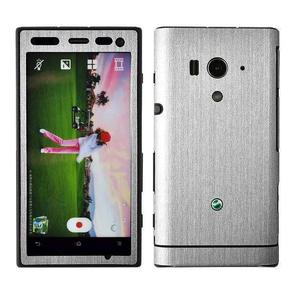 Xperia acro HD SO-03D ��p �f�R �V�[�g decotto �O�ʃZ�b�g �y�A�b�V���V���o�[���z