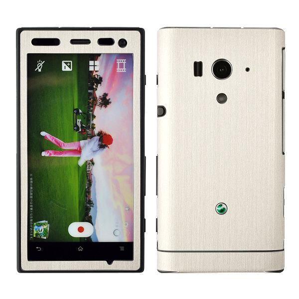 Xperia acro HD SO-03D ��p �f�R �V�[�g decotto �O�ʃZ�b�g �y�A�b�V���z���C�g���z