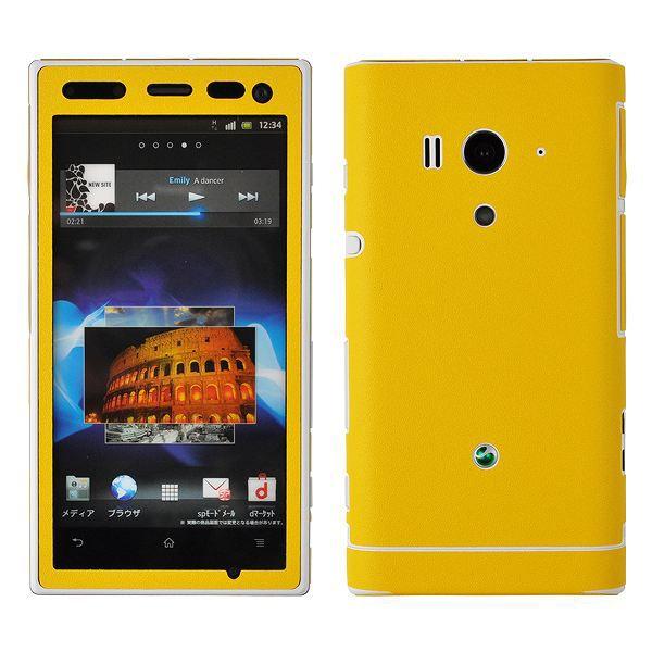 Xperia acro HD SO-03D ��p �f�R �V�[�g decotto �O�ʃZ�b�g �y�N���[���C�G���[���z