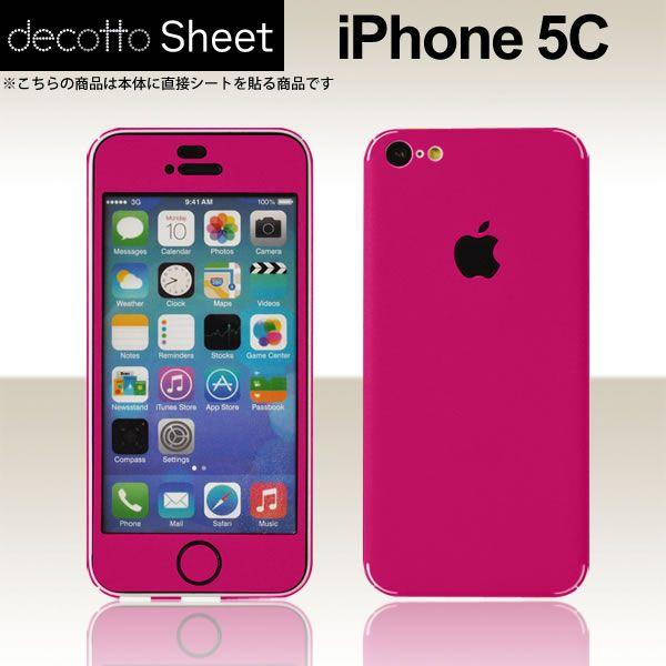 Apple iPhone5C 専用 デコ シート decotto 外面セット