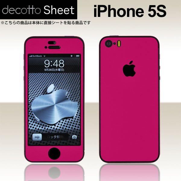 Apple iPhone5s / iPhoneSE ��p �f�R �V�[�g decotto �O�ʃZ�b�g �y�f�B�[�v�s���N���z