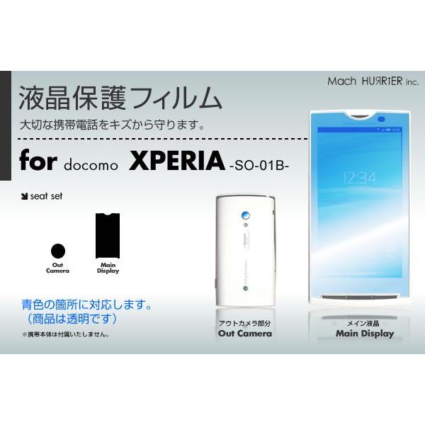 Xperia -SO-01B- 液晶保護フィルム 3台分セット