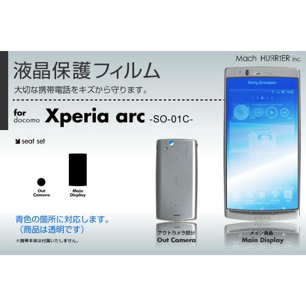 Xperia arc SO-01C 液晶保護フィルム 3台分セット