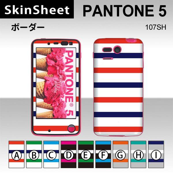 PANTONE 5 107SH  ��p �X�L���V�[�g �O�ʃZ�b�g(�\�ʁE����) �y �{�[�_�[ ���z