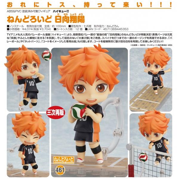 ハイキュー ねんどろいど 日向翔陽 予約 グッドスマイルカンパニー まちキャラ ヤフー店 通販 Yahoo ショッピング