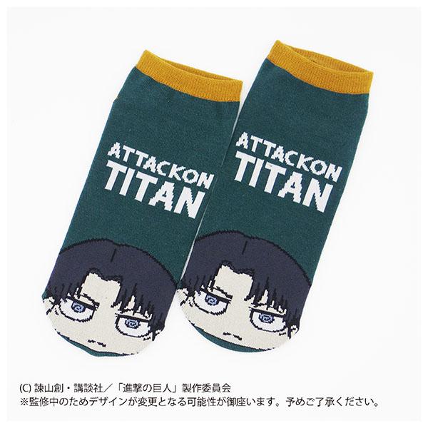 進撃の巨人 キャラフロントアンクルソックス リヴァイ まちキャラ ヤフー店 通販 Yahoo ショッピング