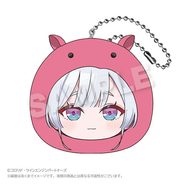 超かぐや姫！  まるめいつクッションキーホルダー 月見ヤチヨ