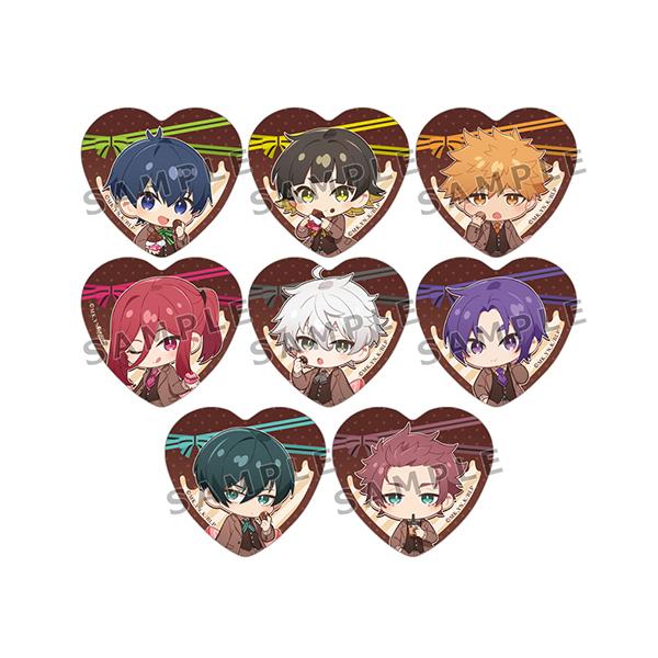 ブルーロック ハート缶バッジ（チョコレートコーデ）BOX : まちキャラ  