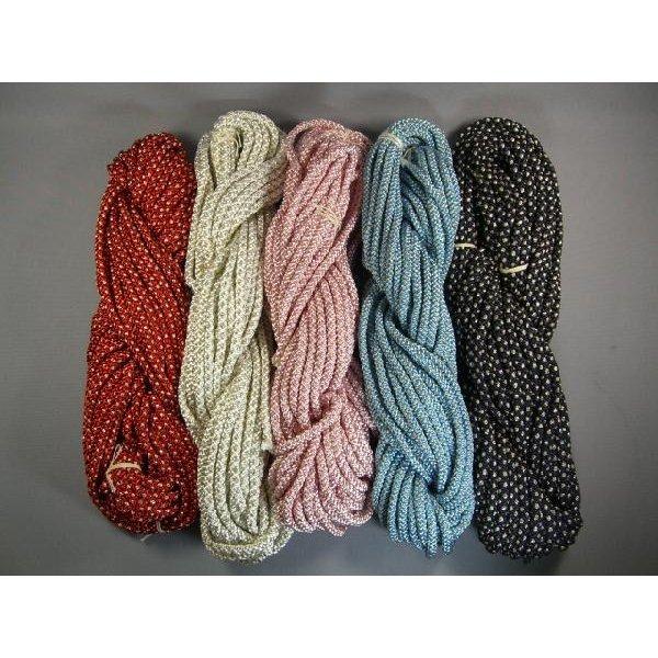 レーヨン源氏紐 ラメ入 15m 約4mm 江戸打/組紐 :1040101:町田絲店 通販 金打源氏紐