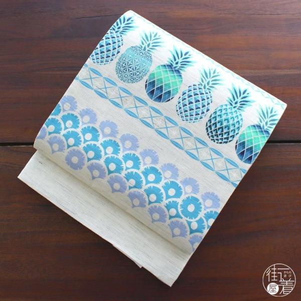 即日/翌日発送★まめろん 様 超美品 名古屋帯 夏帯 混麻 花柄 茶 普段帯 即日/翌日発送☆まめろん 様 超美品 名古屋帯 夏帯 混麻