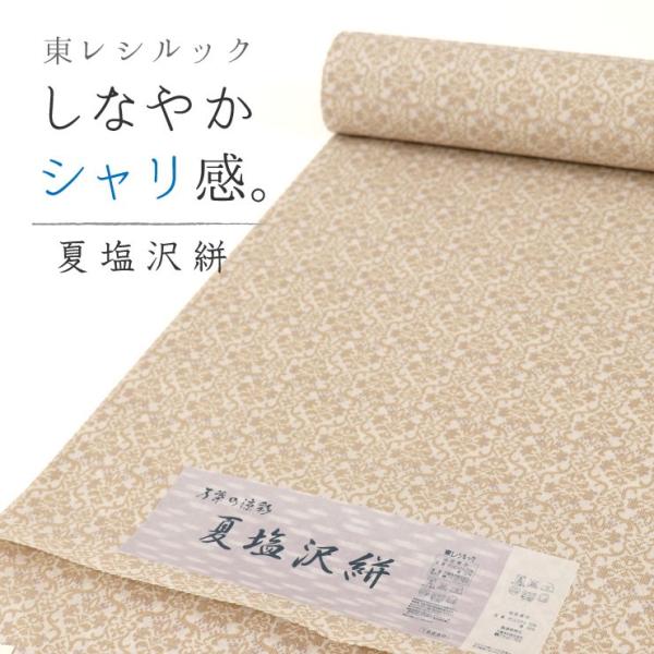 東レシルック夏塩沢絣着尺 