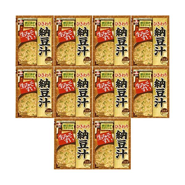 旭松食品 袋入 生みそずい ひきわり納豆汁3食 46.5g ×10個