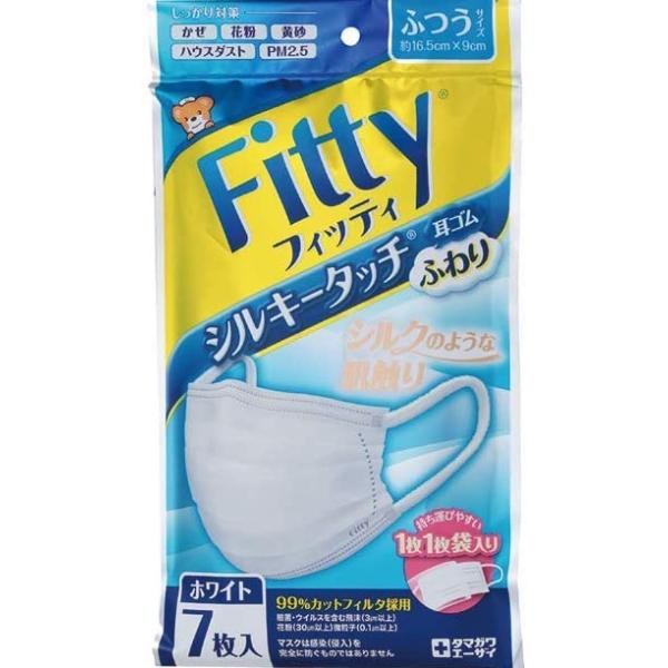 フィッティ　シルキータッチ耳ゴムふわり 7枚入り