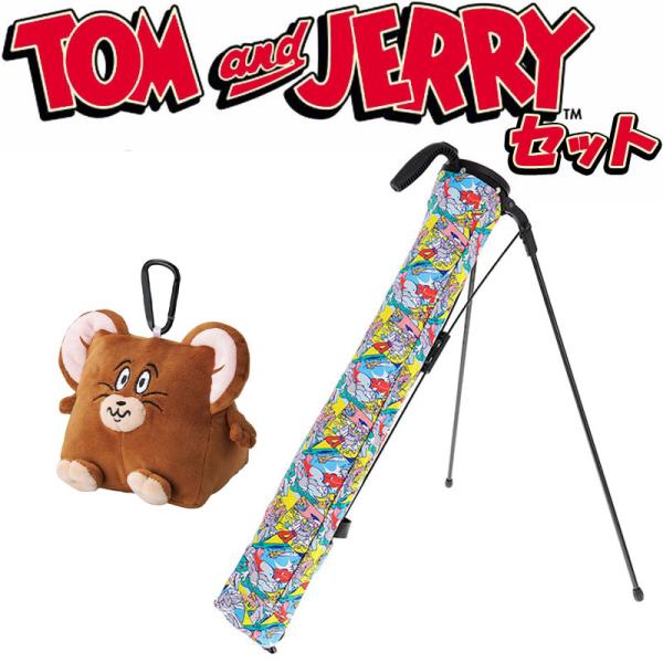 新品タグ付き トムとジェリー ゴルフバッグ F (99) 公式】トムとジェリー ゴルフトートバッグ（ゴルフグッズ