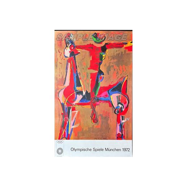 マリノ・マリーニ「ミュンヘンオリンピックポスター(Marino Marini
