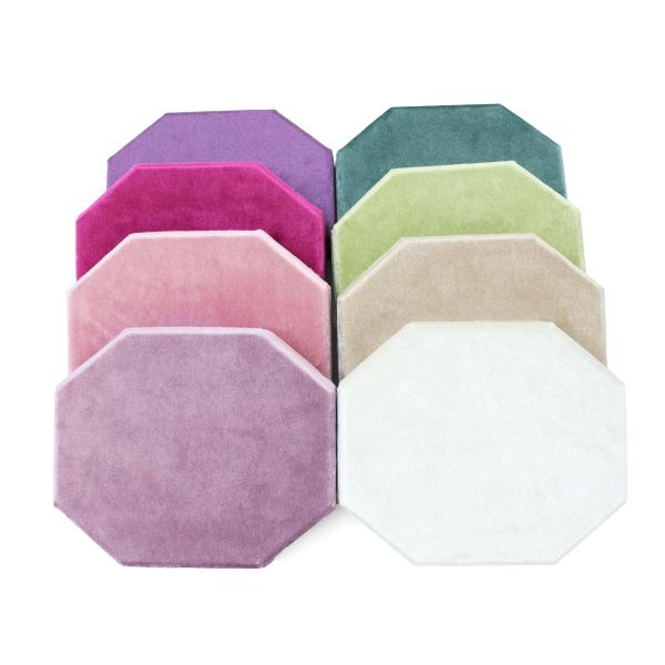 《素材》◇表地　レーヨンパイル100％　中　MDF《サイズ》◇外寸　サイズW 155mm D 130mm H 40mm内寸　W 140mm D 115mm　H13ｍｍ《カラー》◇エレガントグリーン、ディープピンク、パープル、ホワイト　ピスタ...