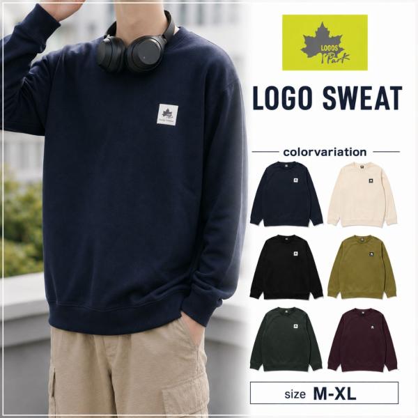 【EC限定】LOGOS PARK ロゴス パーク 裏毛 トレーナー メンズ 軽量 速乾 スウェット トップス