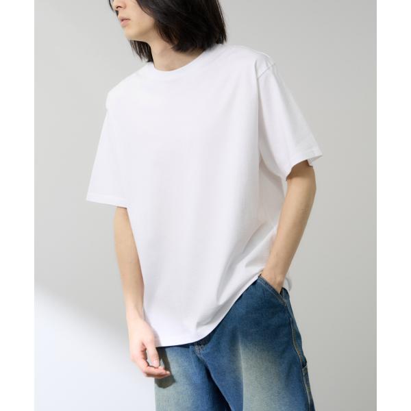 Tシャツ メンズ レディース 半袖 綿100％ コットン 厚手 無地 クルーネック カットソー トップス