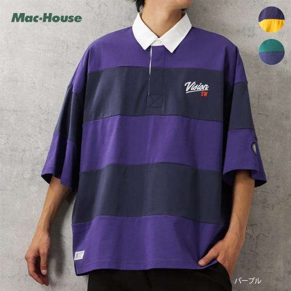 VISION STREET WEAR（ヴィジョンストリートウェア） ラガーシャツ 半袖