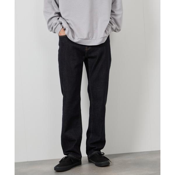 REMIXデニムストレートパンツ USED NAVY NAVY デニムパンツ メンズ マイデニ ストレッチ性 ジーンズ ジーパン