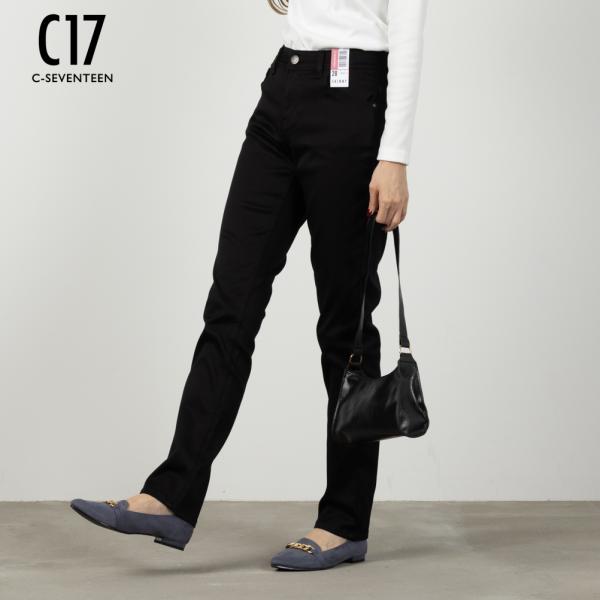 C17 シーセブンティーン スキニーパンツ レディース ストレッチ 細身 デニムパンツ ジーパン ボトムス