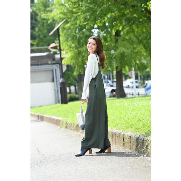 NAVY サロペット 長袖 ニット レディース オールインワン : Mac-House