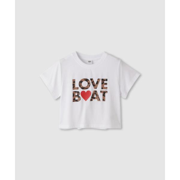 LOVE BOAT ラブボート Tシャツ 子供服 女の子 キッズ 半袖 レオパード柄 ゼブラ柄 Y2K 平成ギャル トップス