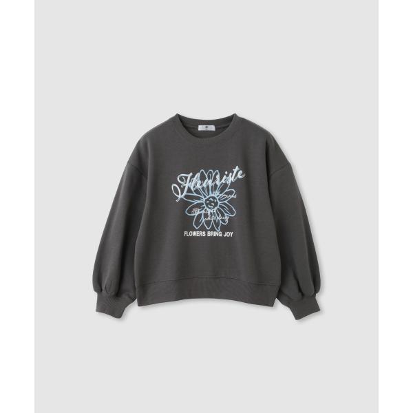 裏起毛 トレーナー 子供服 女の子 キッズ スウェット 暖かい フラワー