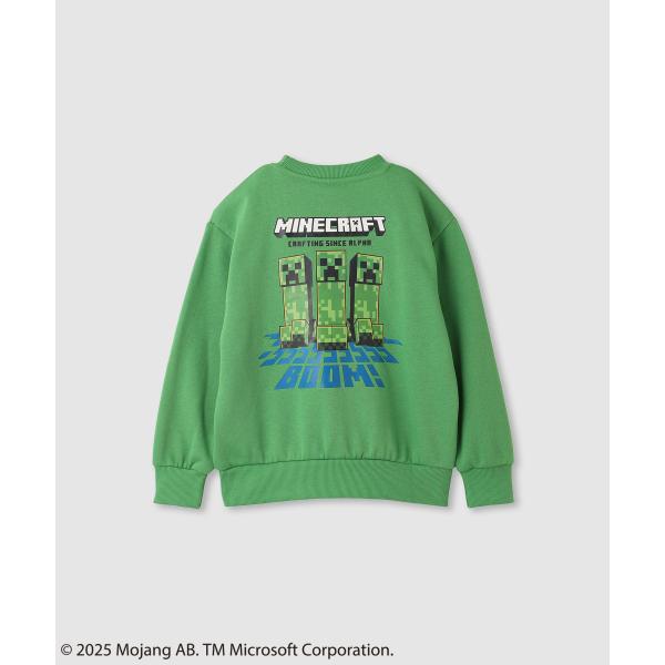 「マインクラフト」の裏起毛トレーナー。カラーは、杢グレー・ブラック・グリーン・ブルーの4色展開です。■デザインゲームでもおなじみのキャラクターがインパクトのあるバックプリントで表現しております。胸ポケットの刺繍やプリントもさり気ないアクセン...
