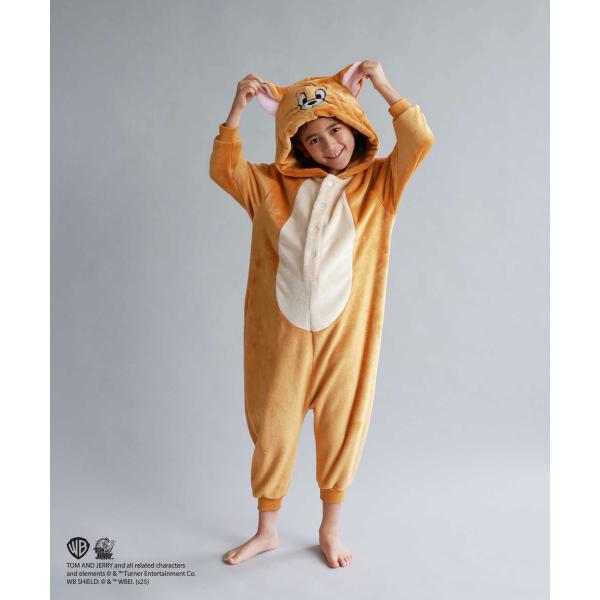 もこもこ暖かいフリースボア素材を使用した着ぐるみ。カラーは、ベージュです。■デザイン「ジェリー」がかわいらしい一枚。今どきのゆるシルエットで、お子様がストレスなく快適に過ごせます。■ポイントフード部分にこだわりの刺繍と耳をあしらったキャラク...