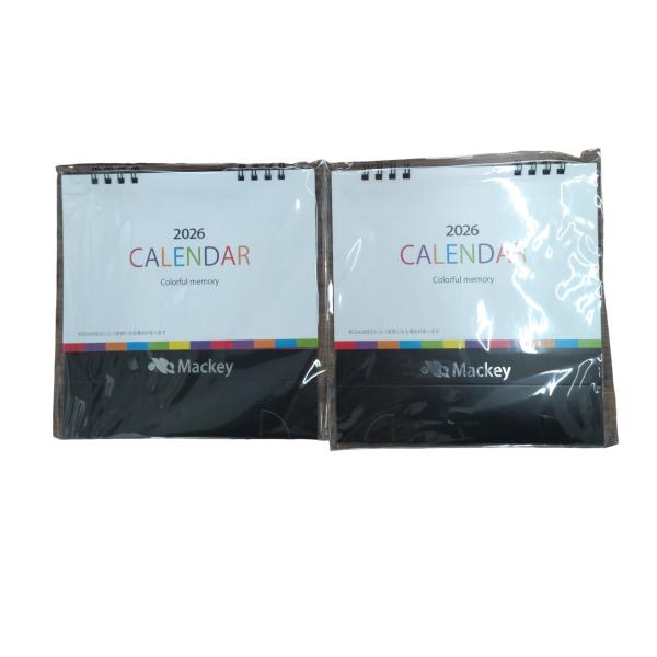 [Release date: November 4, 2025]サイズ/使用時：180×150×80mm材質　/紙、スチール包装　/透明袋重量　/約80g2冊セット見やすい4か月表示六曜表示MACKEYオリジナルロゴ入り※12/27〜1/4...