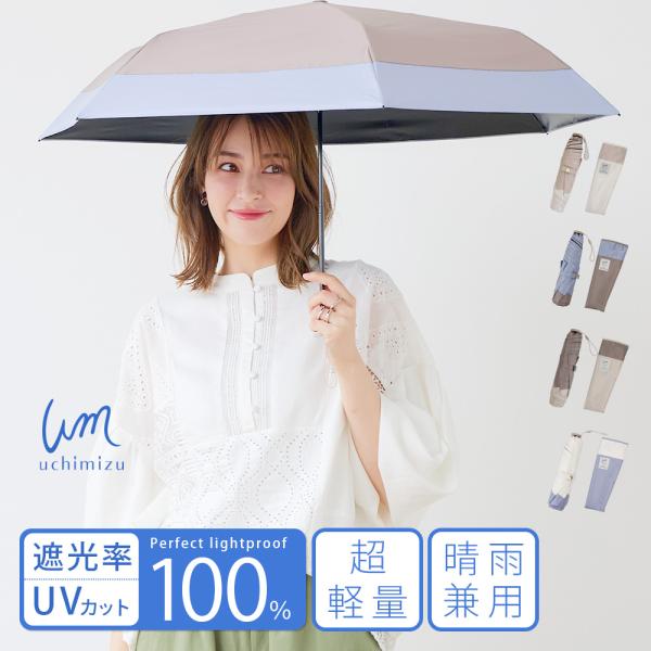 macocca 軽量 完全遮光 日傘 折りたたみ傘 uchimizu(ウチミズ
