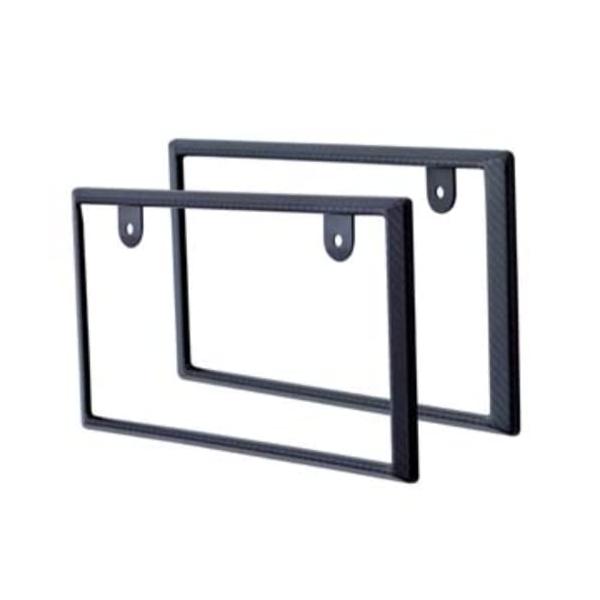 他サイト： セイワ(SEIWA) 車用 カーボンナンバーフレーム フロント リア 2枚セット K396 ブラックの商品画像