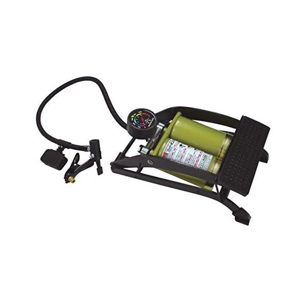 他サイト： エマーソン ガレージ用品 空気入れ フットポンプダブル EM-550 新SG規格適合品 付属アダプター(自転車用・ゴムボール用・レジャー用)の商品画像