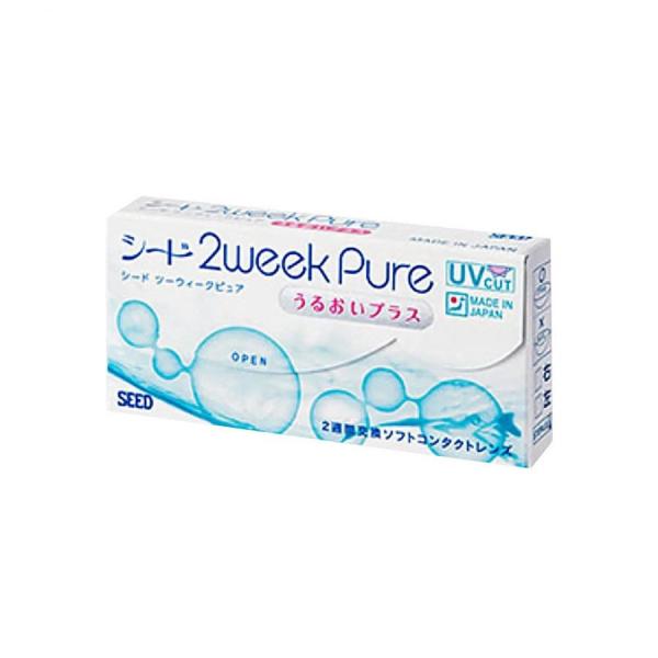 最安値挑戦 シード 2week pureうるおいプラス 6枚入 1箱  追跡番号付きポスト投函 送料無料  国産 2週間交換 2ウィーク ピュア SEED