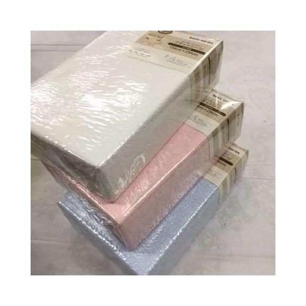 綿パイル フラットシーツ（綿マイヤーパイル 綿100％）ダブル180×260cm タオルシーツ