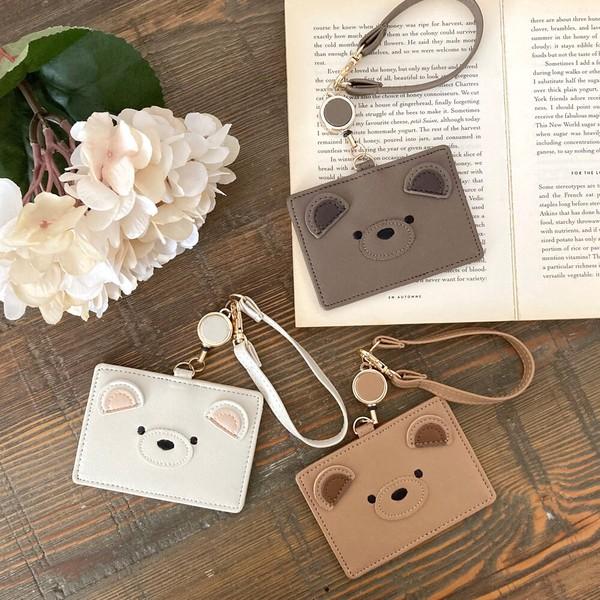 サニーサイド くまくん リールパスケース ICカードケース JW-0550