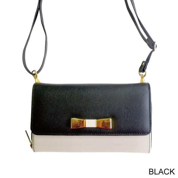 スマホが入る バイカラーリボンスマホ長財布 ストラップ付お財布ショルダー Buyee Buyee Japanese Proxy Service Buy From Japan Bot Online