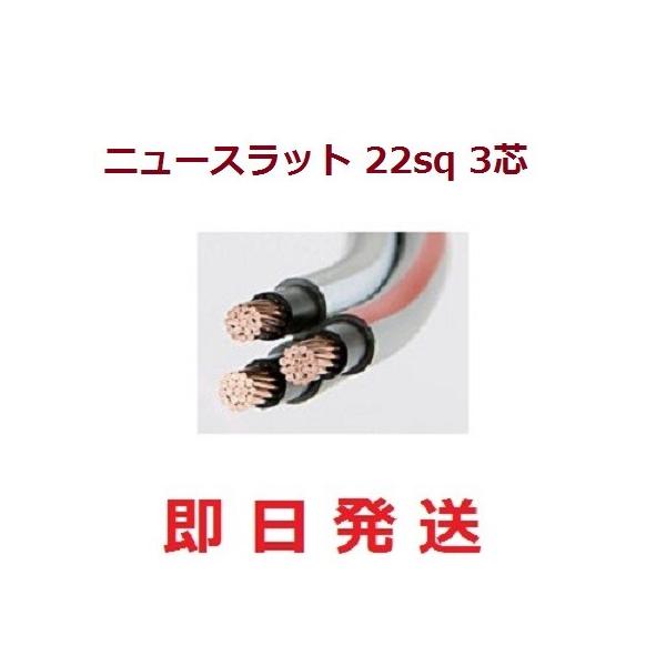ニュースラット 22SQ 3芯 ニュースラットケーブル 22sqx3c 22x3 即日発送 1ｍ〜切断 ニュースラット22sqx3c ニュースラットケーブル22sqx3c