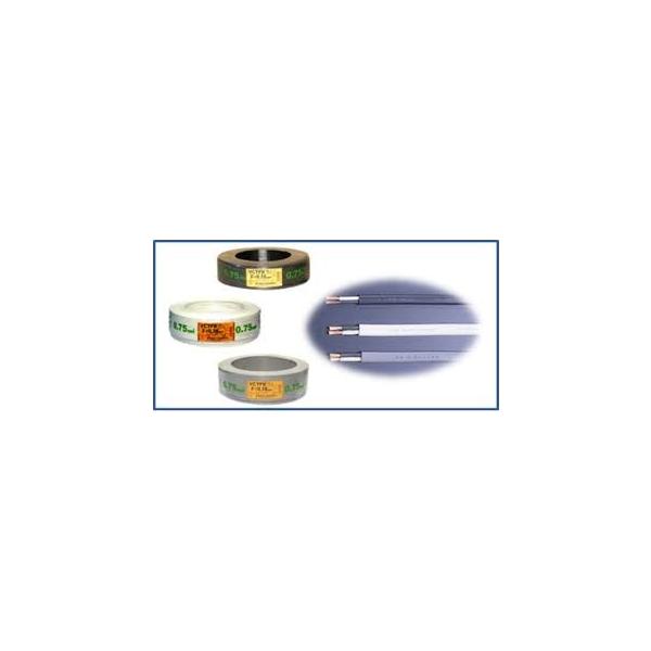 冨士電線　VCTFK 0.75sqx2 平型ケーブル　灰色　VCTFK 0.75sqx2C  小判コード　VCTFK0.75x2C