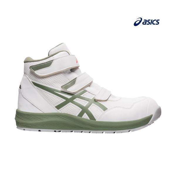 安全靴 ミントグリーン/レッド ハイカット27.0cm