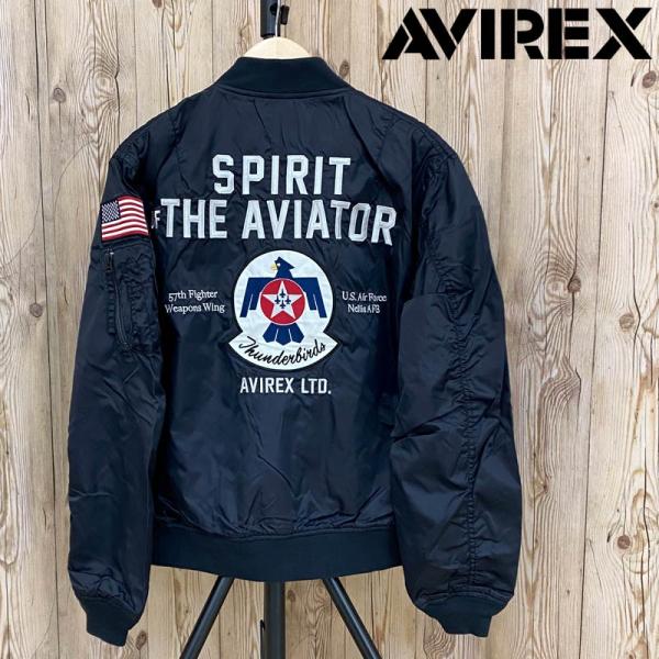 【新品】AVIREX MA-1 フライトジャケットTHUNDERBIRDS L maestoso_avr-81-maestoso